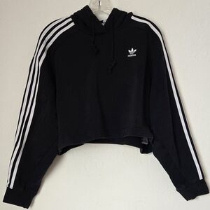 Adidas Cropped Hoodie Sz S